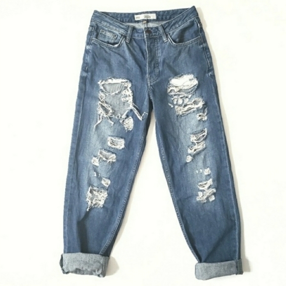 Topshop|Super Ripped Hayden Moto Jeans - Picture 2 of 7